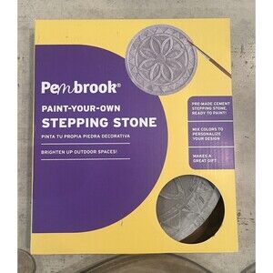 Pembrook Paint Your Own Floral Design Stepping Stone Kit New